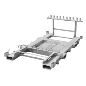 Kuljetusteline muovisille työmaa-aidoille ja jalustoille | Infrarent