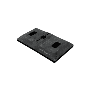 Kumijalusta litteälle sulkupylväälle vuokralle työmaille