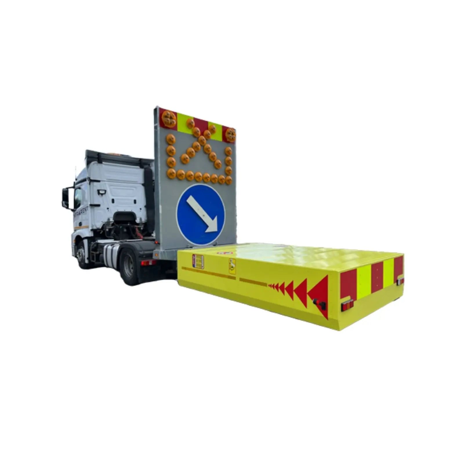 TMA-suoja-ajoneuvo vuokralle työmaille ja liikennejärjestelyihin