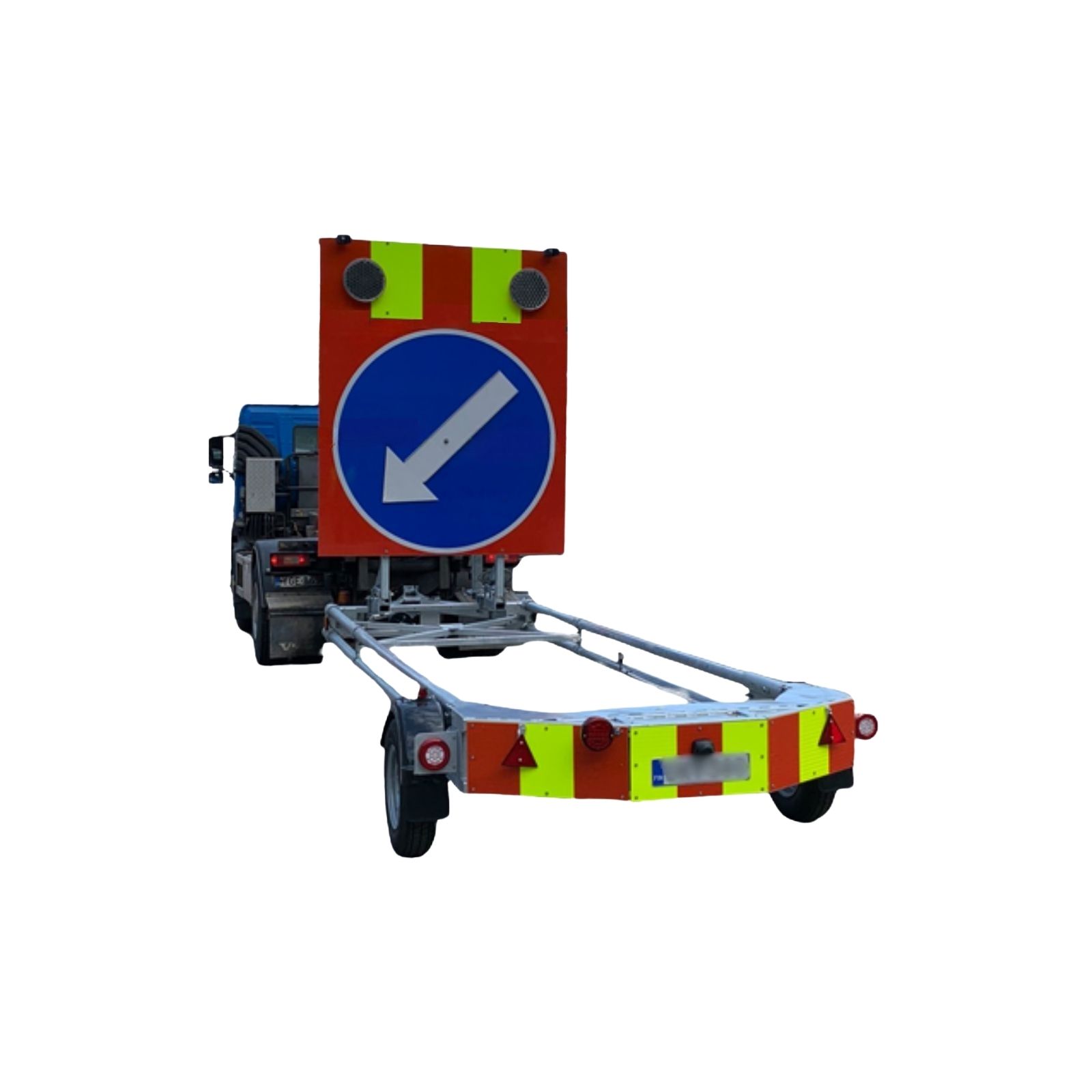 TTMA-traileri vuokralle työmaille ja liikennejärjestelyihin