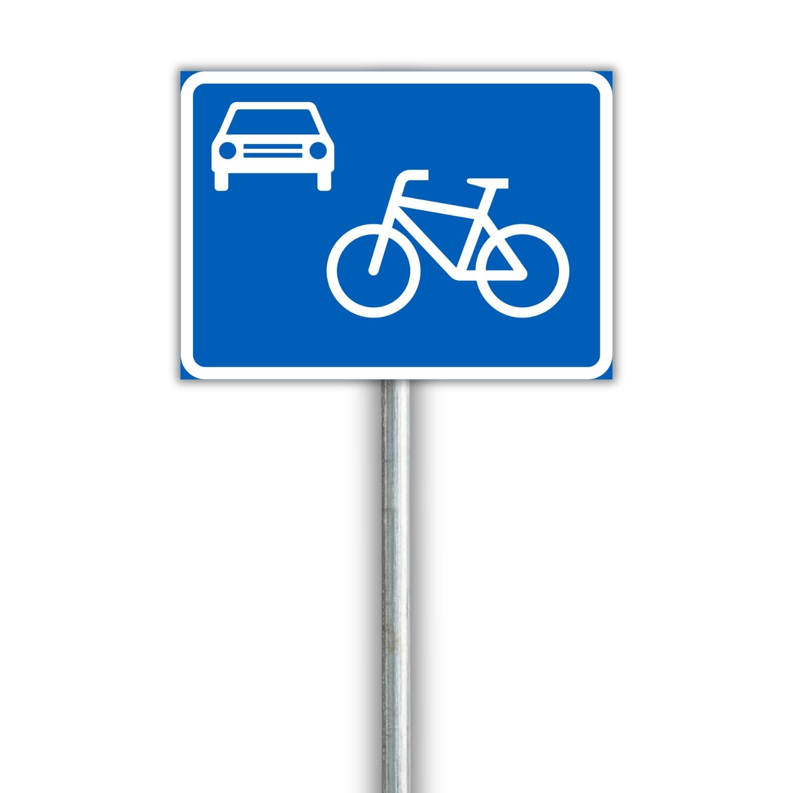 E27-liikennemerkki, joka osoittaa kävelykadun päättymisen.