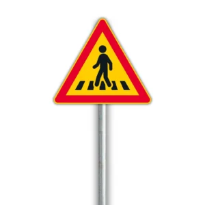 A15 Suojatien ennakkovaroitus – varoitusmerkki