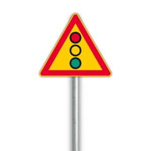A23 Liikennevalot – varoitusmerkki