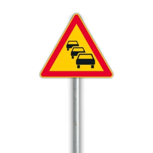A8 Liikenneruuhka – varoitusmerkki