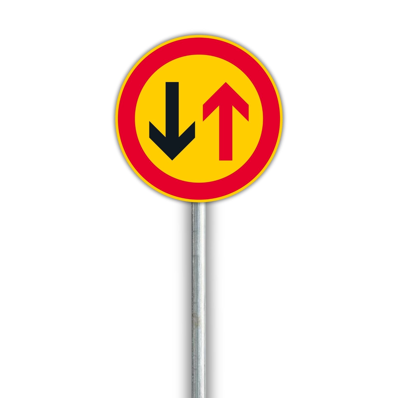 B4 Väistämisvelvollisuus kohdattaessa – liikennemerkki