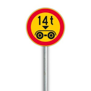 C27 Ajoneuvon suurin sallittu telimassa liikennemerkki vuokraus