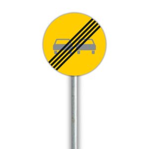 C29 Ohituskielto päättyy liikennemerkki vuokraus