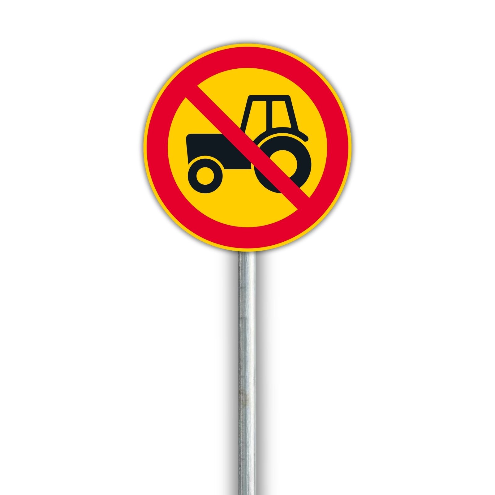 C5 Traktorilla ajo kielletty – liikennemerkki