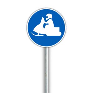 D8 Moottorikelkkailureitti liikennemerkki