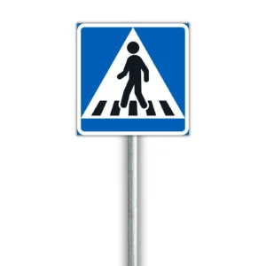 E1 Suojatie – ohjemerkki