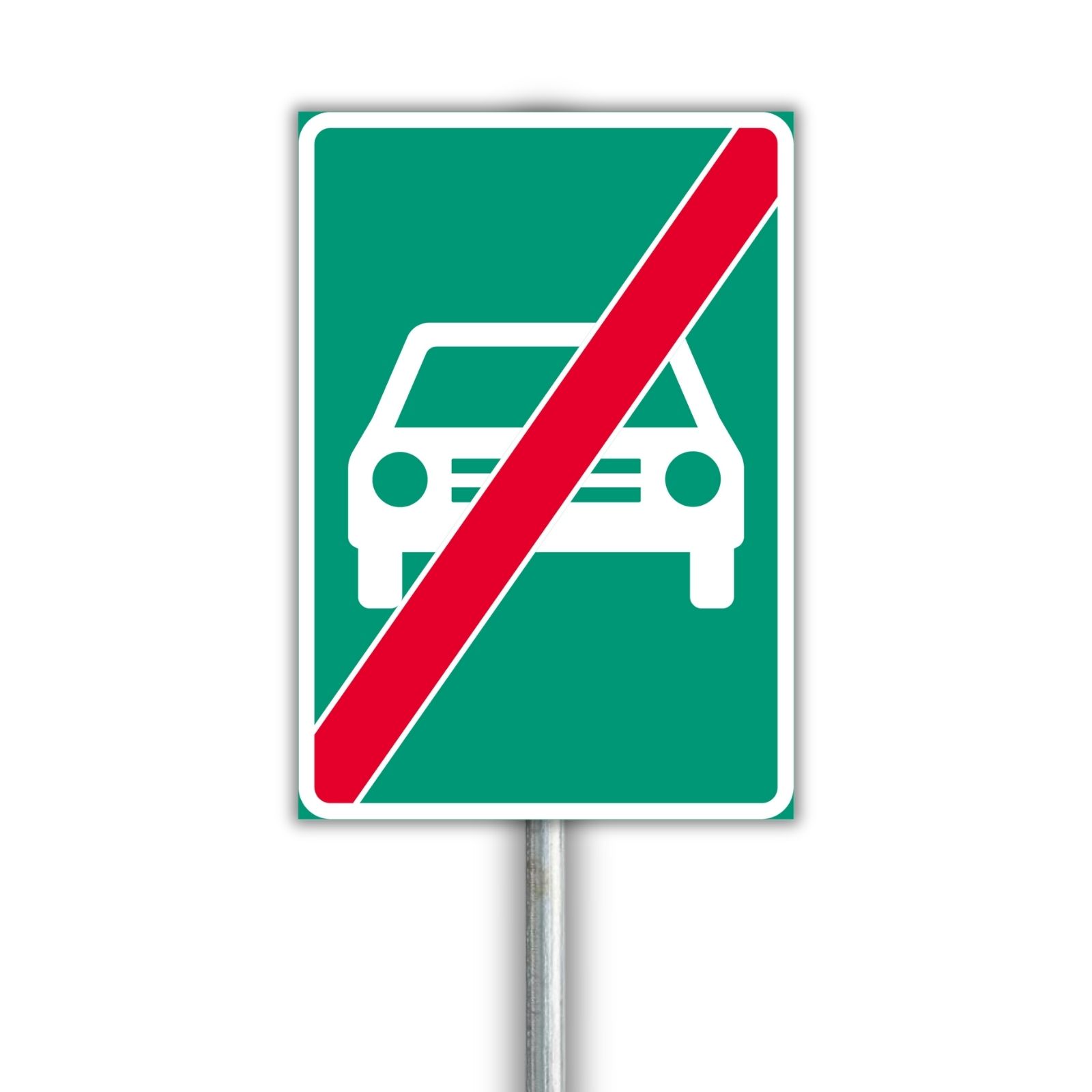 E18 Moottoriliikennetie päättyy liikennemerkki