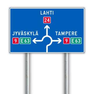 F1.2 Suunnistustaulu liikennemerkki