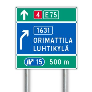 F2.3 Suunnistustaulu liikennemerkki