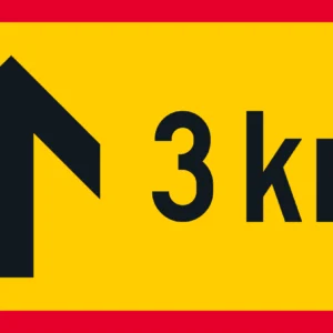 H2.3 Kohde nuolen suunnassa liikennemerkki
