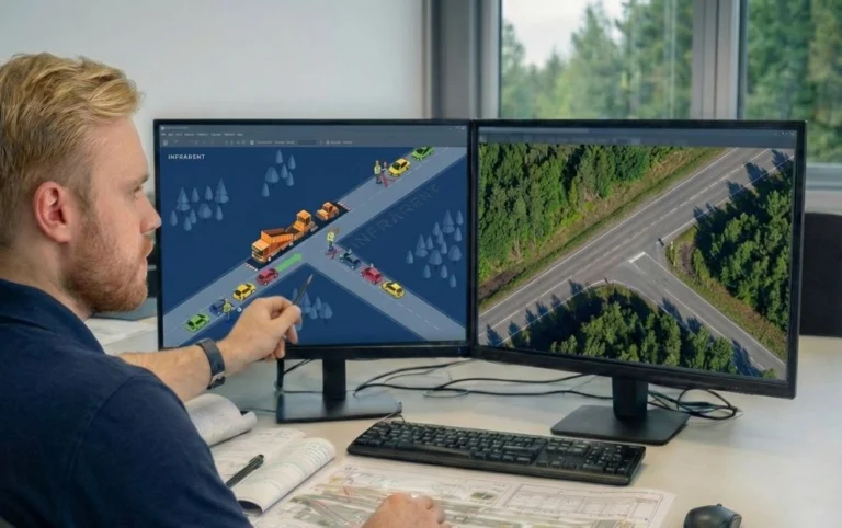 Liikennejärjestelysuunnitelman laatiminen työmaalle tietokoneella