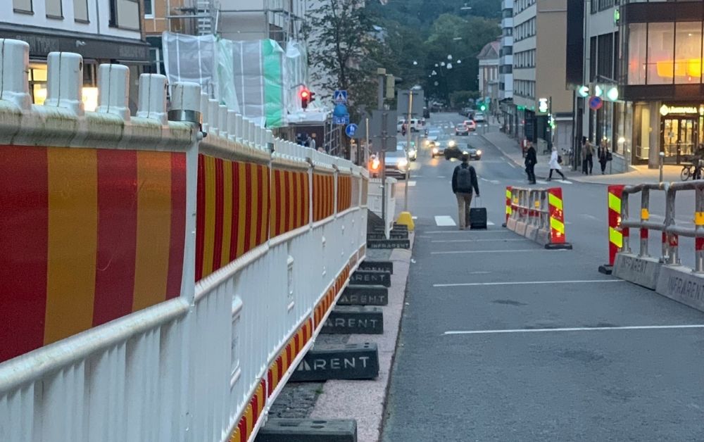 Työmaan toteutetut liikennejärjestelyt kaupunkiympäristössä