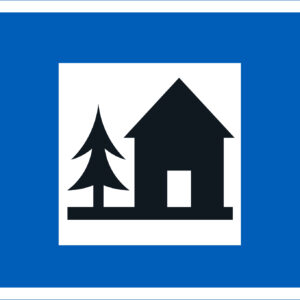 G16 Retkeilymaja liikennemerkki