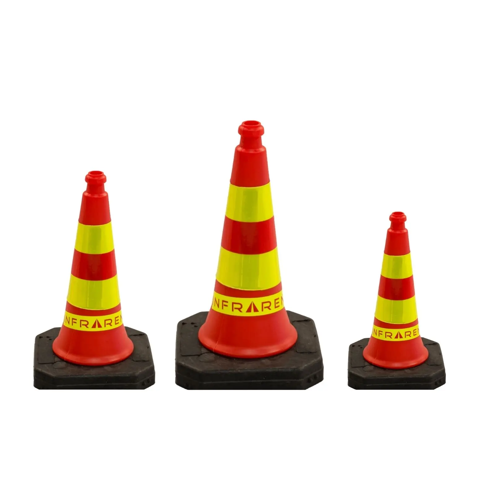 Sulkupylväät, kartiot ja sulkulevyt Osastokuva Infrarent